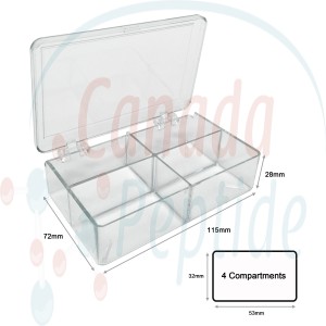 MultiBox™, 4 compartments, 32 x 52 x 28mm each (11/4 x 2 5/16 x 11/8 in.), for various gels