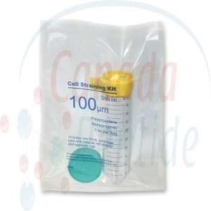 100µm Cell straining kit, individually sterile wrapped, yellow