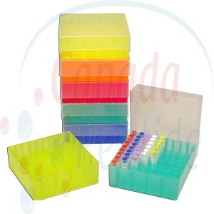 Rack, freezer, PP, 81x2ml, (130x130x45mm) Rainbow Pack